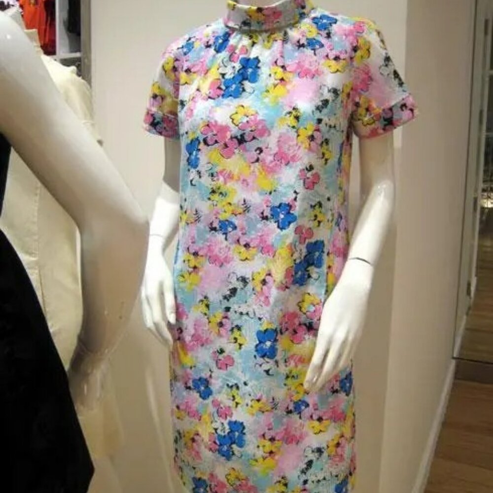 Alice Roi Floral mid century shift dress - RARE